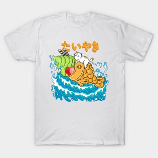 Taiyaki in the Wave T-Shirt